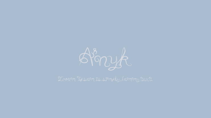Anyk Font