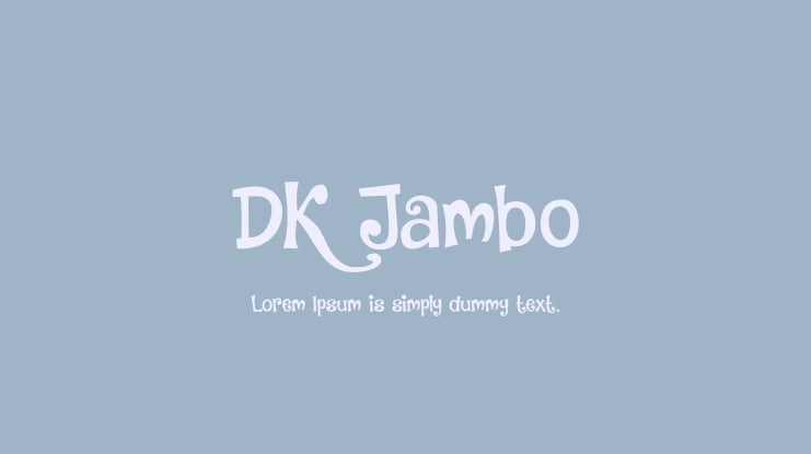 DK Jambo Font