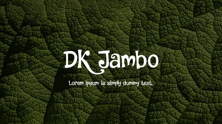 DK Jambo Font