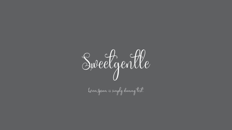 Sweetgentle Font