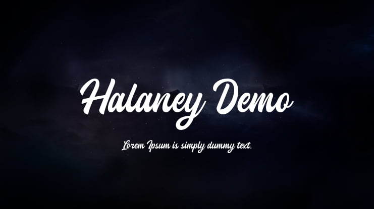 Halaney Demo Font