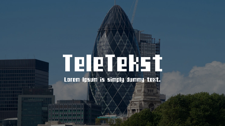 TeleTekst Font