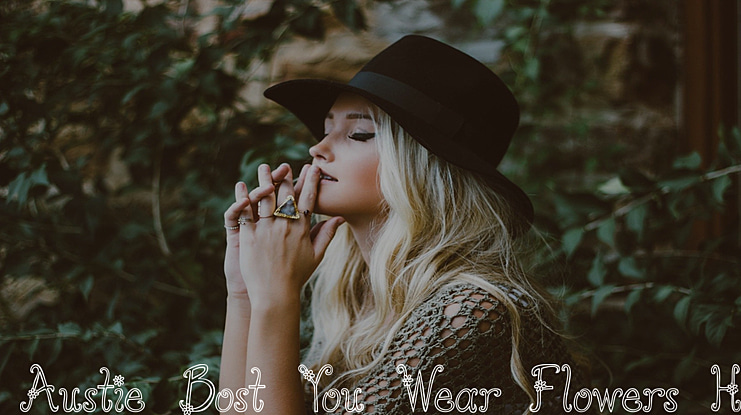 Austie Bost You Wear Flowers Ho Font Family