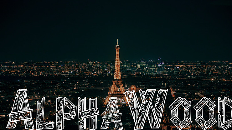 AlphaWood Font