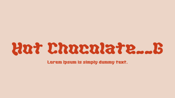 Hot Chocolate__G Font