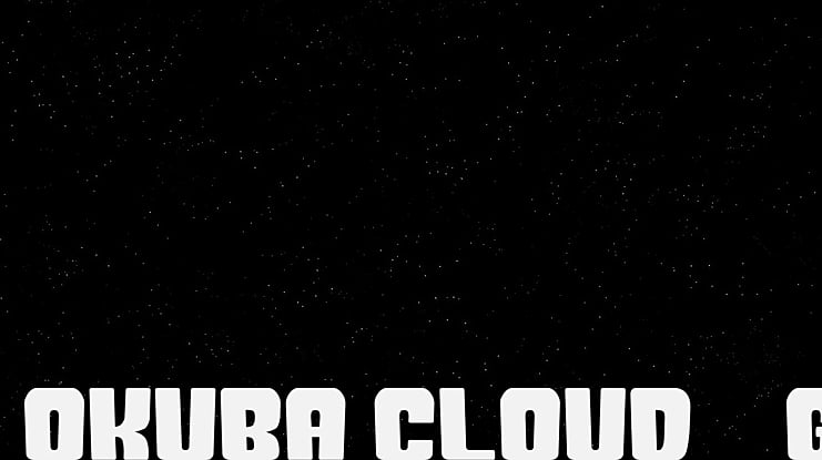 Okuba Cloud__G Font
