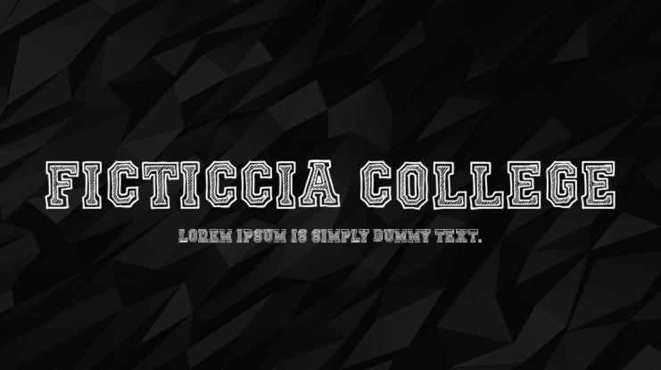 Ficticcia College Font
