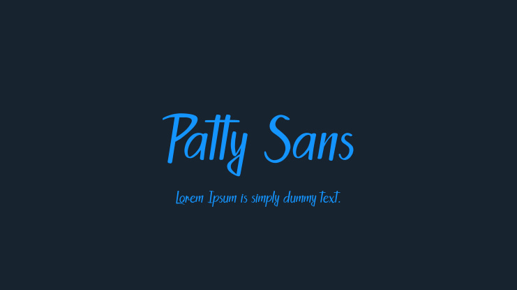 Patty Sans Font