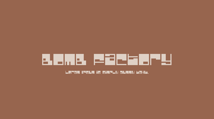 Bomb Factory Font