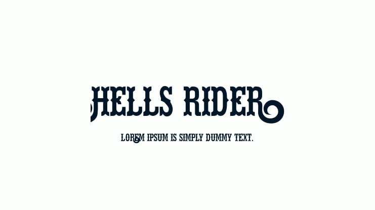 Hells Rider Font