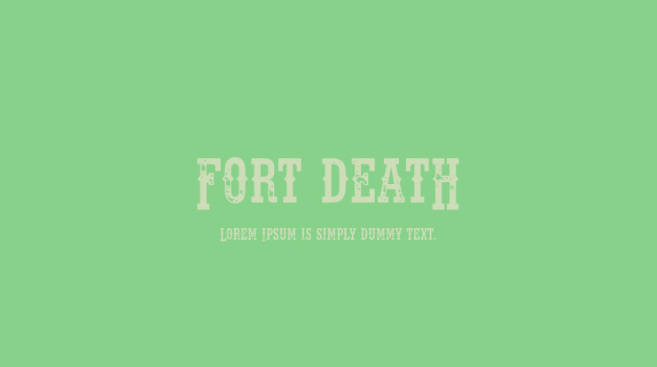 Fort Death Font
