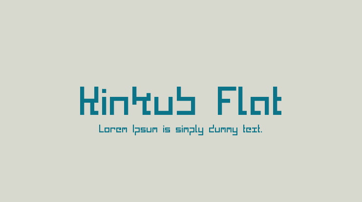 Kinkub Flat Font Family