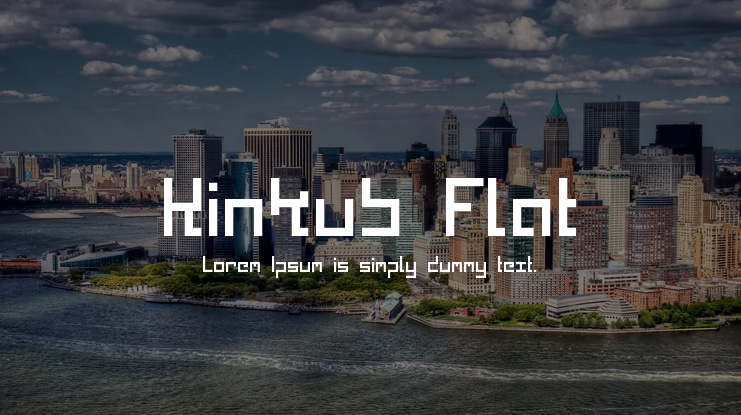 Kinkub Flat Font Family
