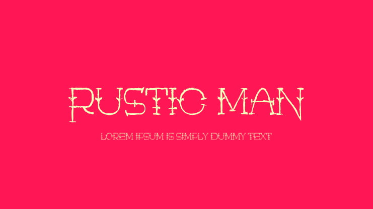 Rustic Man Font