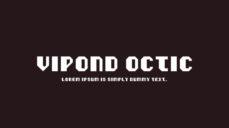 Vipond Octic Font
