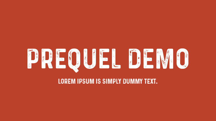 Prequel Demo Font