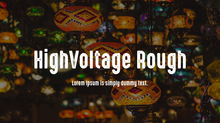 HighVoltage Rough Font