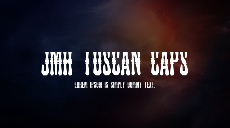 JMH Tuscan CAPS Font