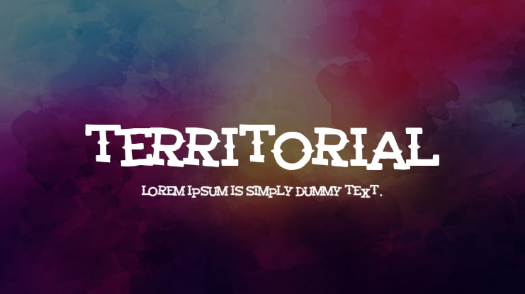 Territorial Font