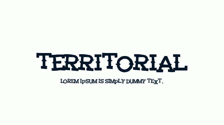 Territorial Font