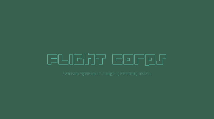 Flight Corps Font Family