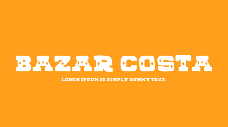 BAZAR COSTA Font
