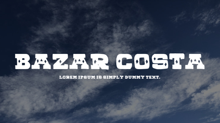 BAZAR COSTA Font