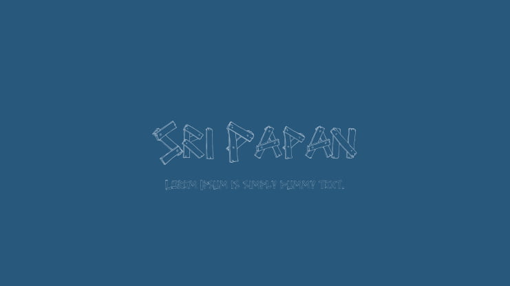Sri Papan Font