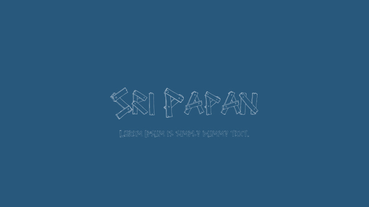 Sri Papan Font