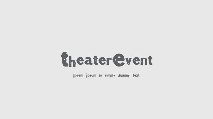 TheaterEvent Font