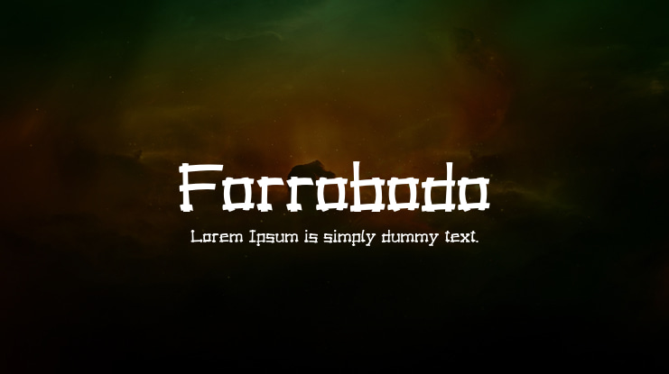 Forrobodo Font