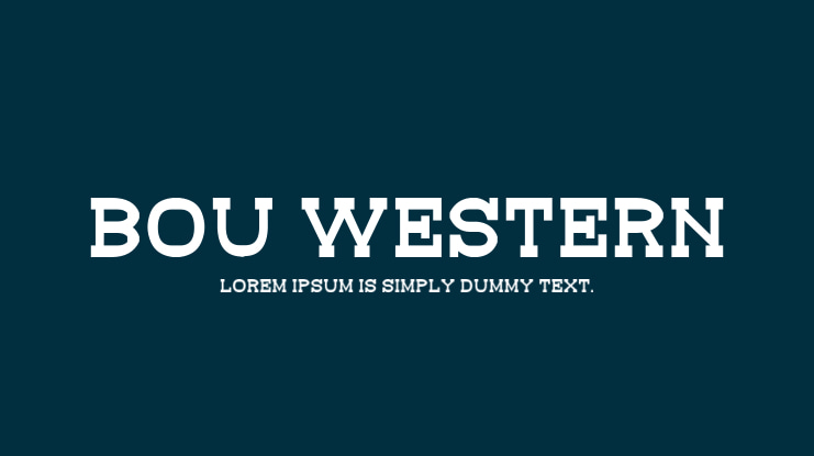 Bou Western Font