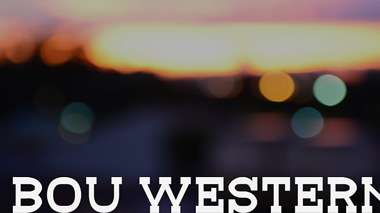 Bou Western Font