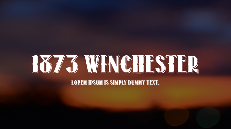 1873 Winchester Font