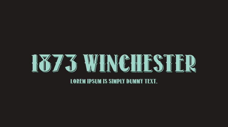 1873 Winchester Font