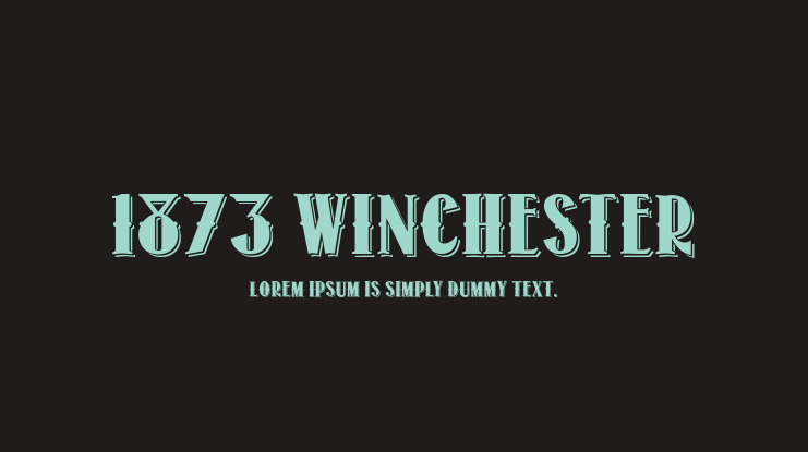 1873 Winchester Font