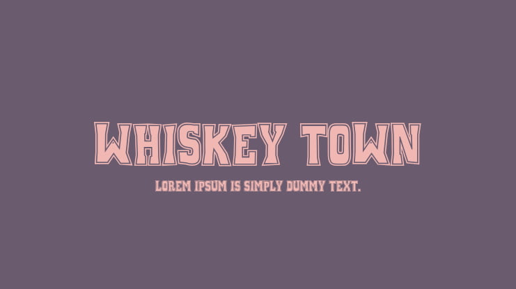 Whiskey Town Font Family