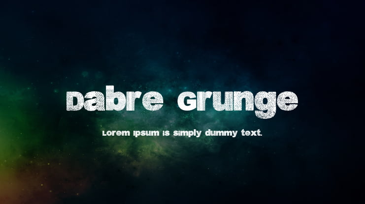 Dabre Grunge Font