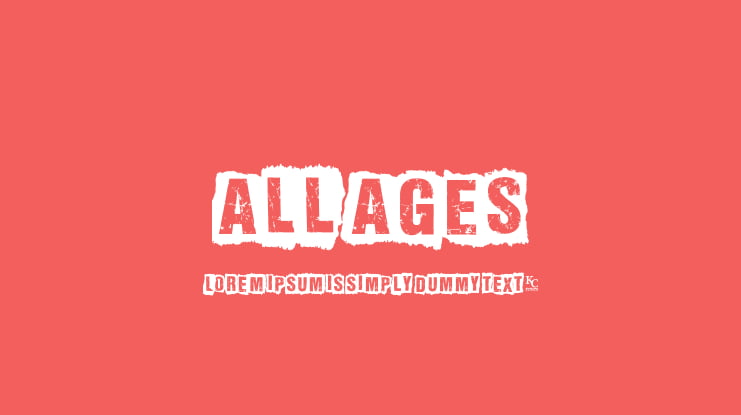 ALL AGES Font Family
