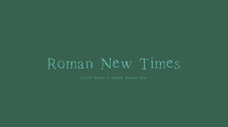 Roman New Times Font