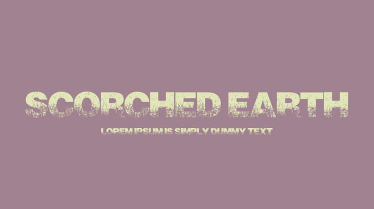 Scorched Earth Font