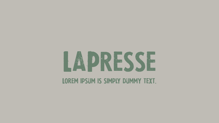LaPresse Font