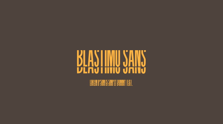 BLASTIMO SANS Font Family