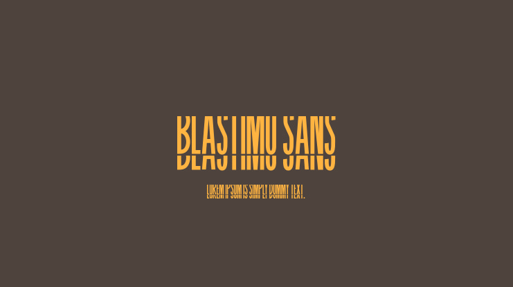 BLASTIMO SANS Font Family