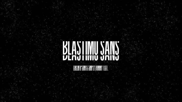 BLASTIMO SANS Font Family