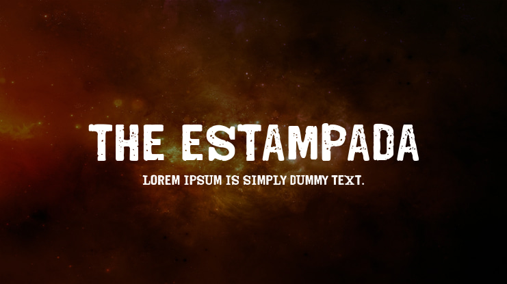 The Estampada Font