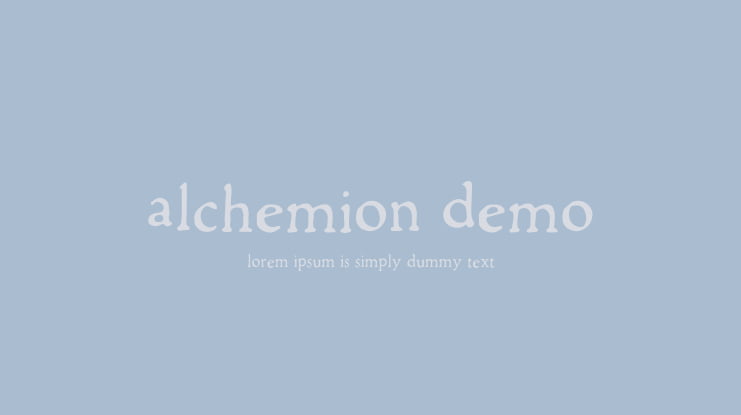 Alchemion Demo Font