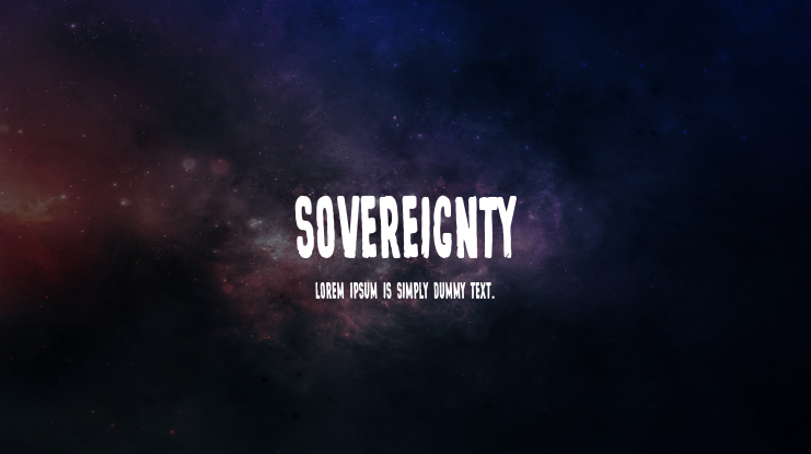 Sovereignty Font