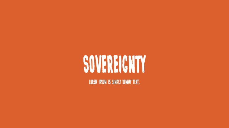 Sovereignty Font
