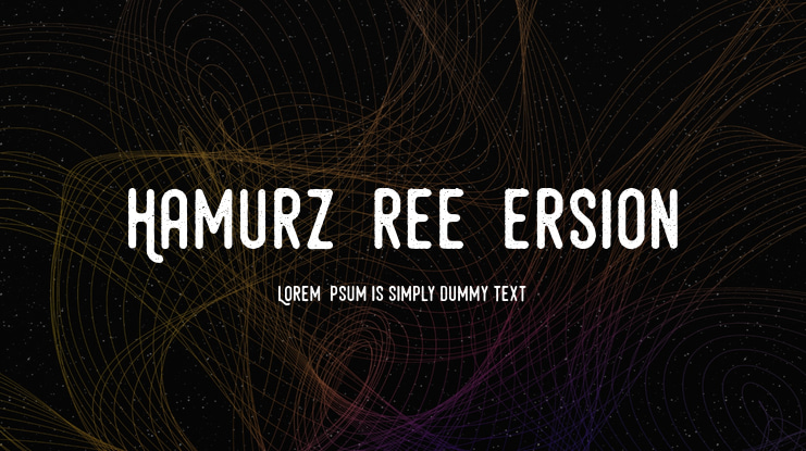 Hamurz Free Version Font